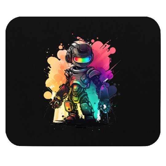 Retro Robot Cute Robotic Engineer Technology Mouse Pads