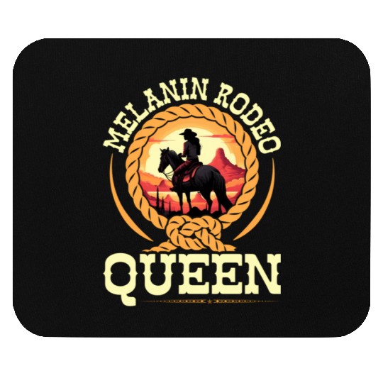 Melanin Rodeo Queen Cory African-American Mouse Pads