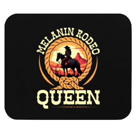 Melanin Rodeo Queen Cory African-American Mouse Pads