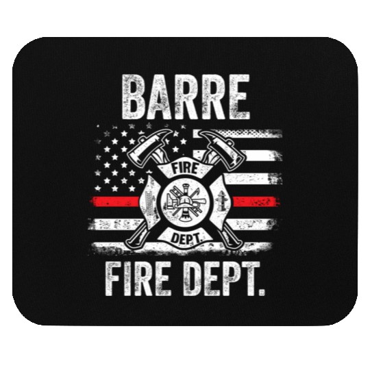 Barre Vermont Fire Dept Thin Red Line Mouse Pads