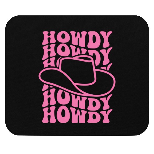 Howdy Western Rodeo Cory Southern Cowgirl Mouse Pads