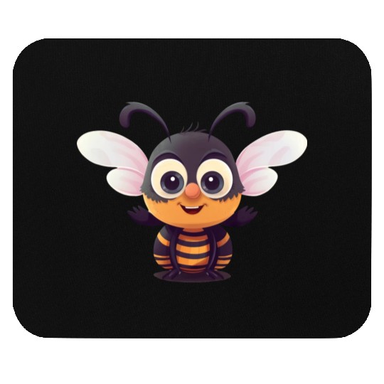 Cute Superhero Bee Bumblebee Wasp Mouse Pads