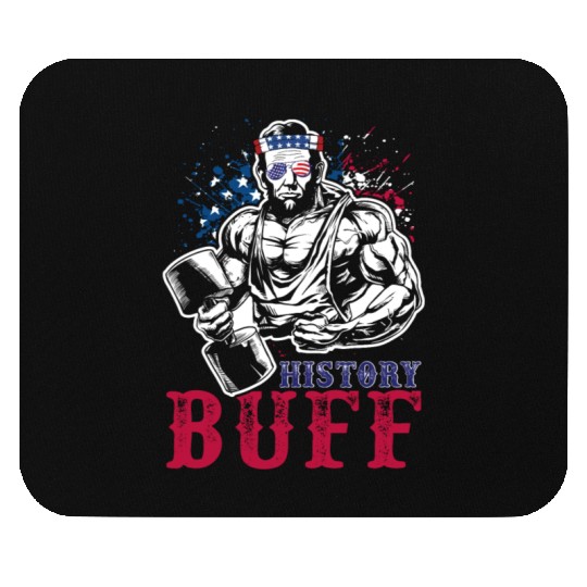 History Buff Independence Day Lincoln Patriot USA Mouse Pads