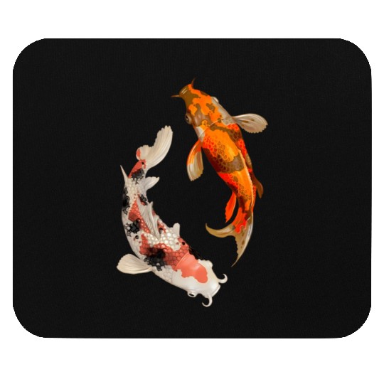 Japanese Koi Fish Nishikigoi Yin Yang Carp Mouse Pads