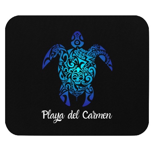 Playa Del Carmen Meco Tribal Sea Turtle Playa Mouse Pads