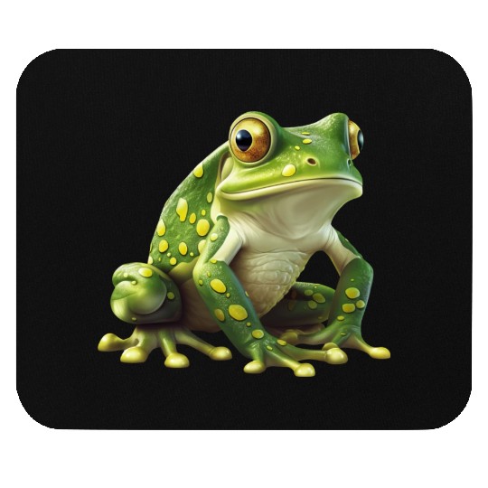 Green Frog - Natural Design Mouse Pads