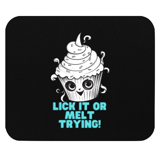 Whimsical Monochrome Ice Cream Mouse Pads