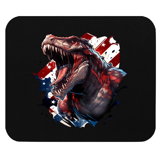 Dinosaur Independence Day2 Mouse Pads