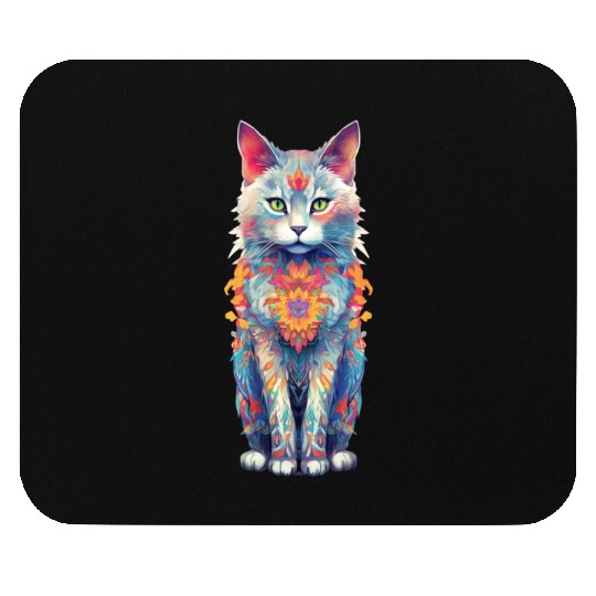 Cat Mandala Mouse Pads