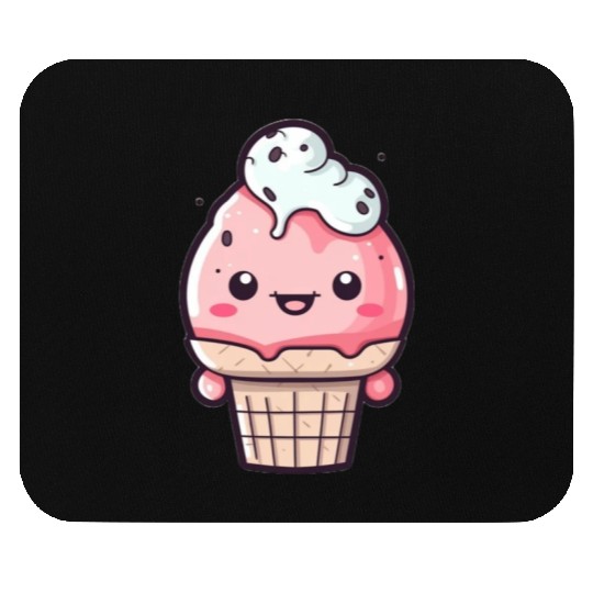 Embrace the Sweetness of our Cute Soft Ice Cream Mouse Pads