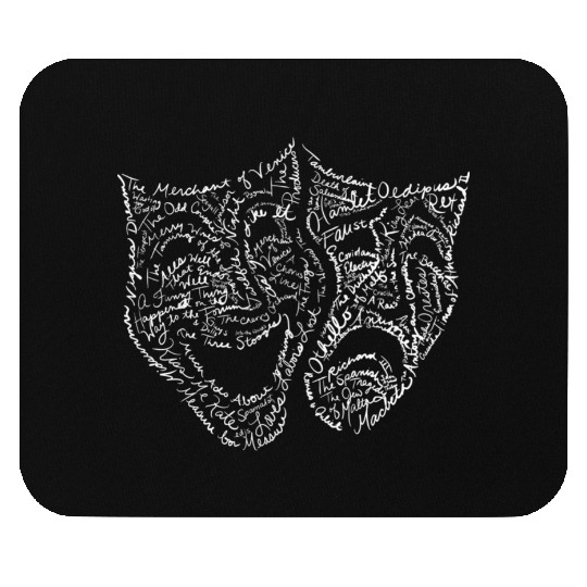 Comedy Tragedy Word Mouse Pads