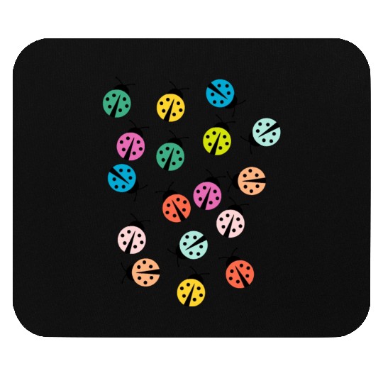 Cute and colorful ladybug Mouse Pads