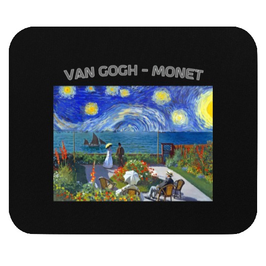 Starry Night Garden At Sainte Adresse Impressionis Mouse Pads