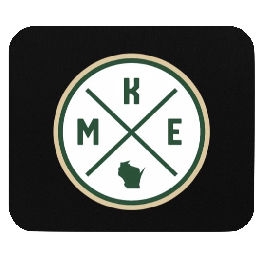 Milwaukee Circle Patch Green Mouse Pads
