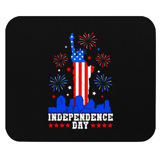 Independence Day Statue of Loverty America Party Mouse Pads