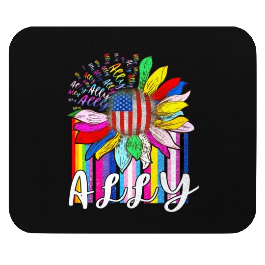 LGBTQ Ally Mouse Pads for Gay Pride Men Women