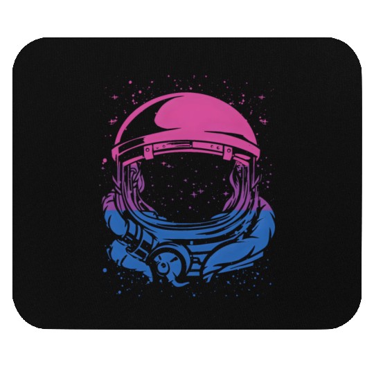 Astronaut In Space Moon Bisexual Flag Bi Space All Mouse Pads