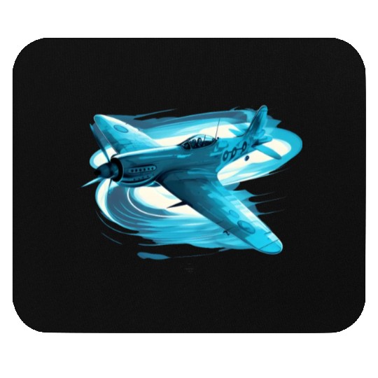 Spitfire Airplane Vintage Pilot Aviator Military Mouse Pads