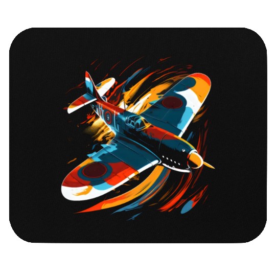 Spitfire Airplane Pilot Aviator Military Warbirds Mouse Pads