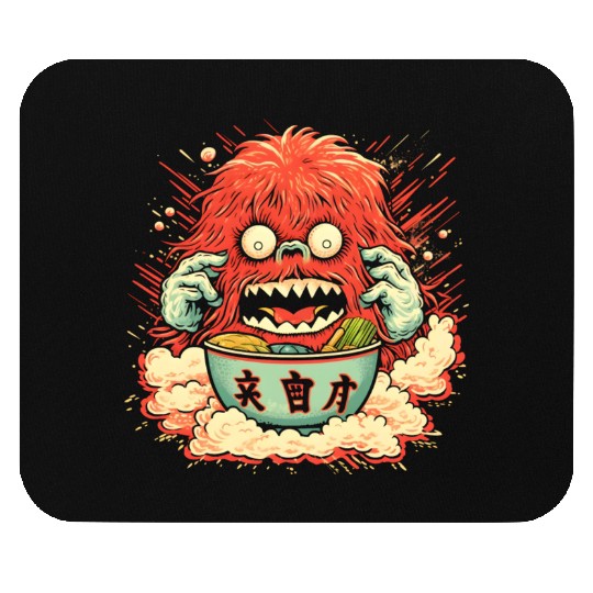 Ramen Monster Mouse Pads