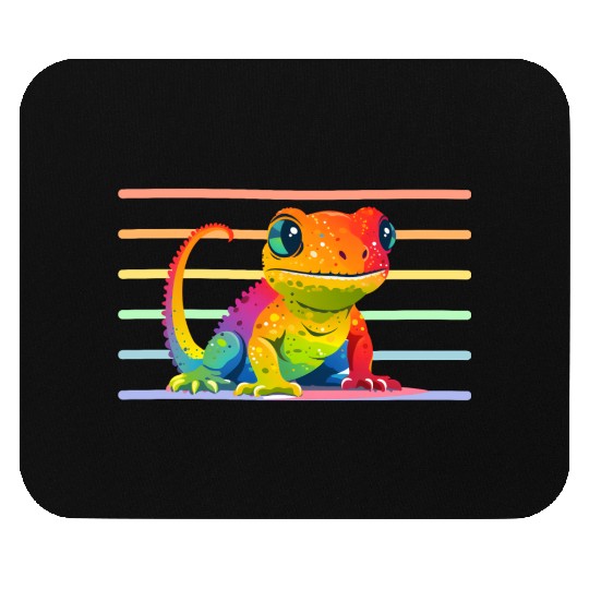 Gay Pride Gecko Mouse Pads