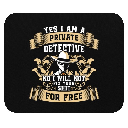 Agent Clue Private Detective Crime Mouse Pads