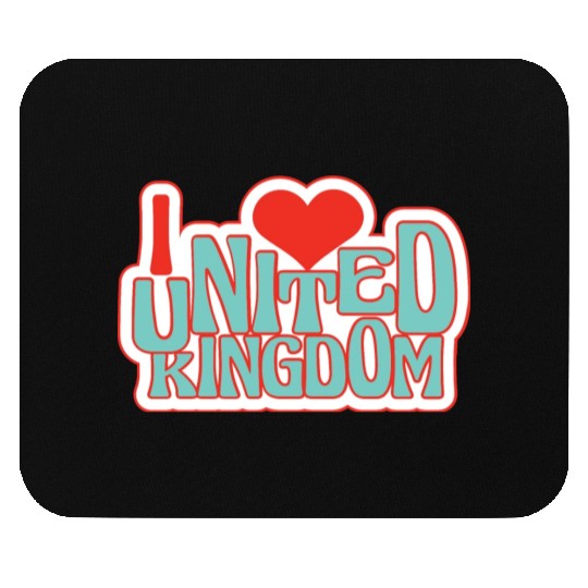 United kingdom hearts Mouse Pads