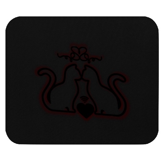 I love cats Mouse Pads