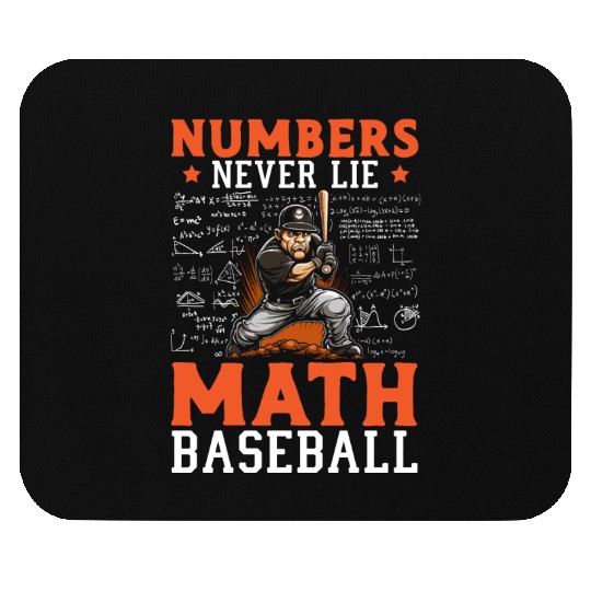 Baseball Math Lover Mathematician Baseball Player Mouse Pads