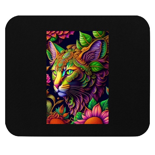 AI cat design Mouse Pads