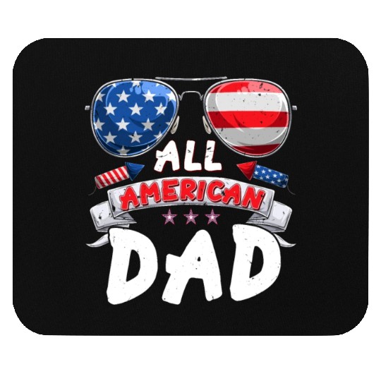All American Dad US Patriots Fathers America Party Mouse Pads
