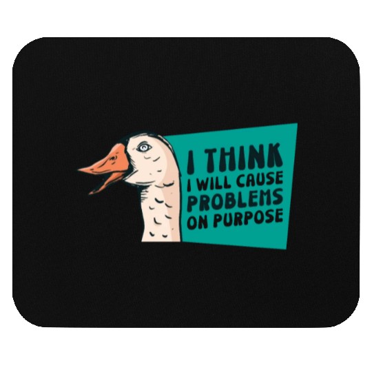 Goose Problems Farm Animal Cartoon Bird Mouse Pads