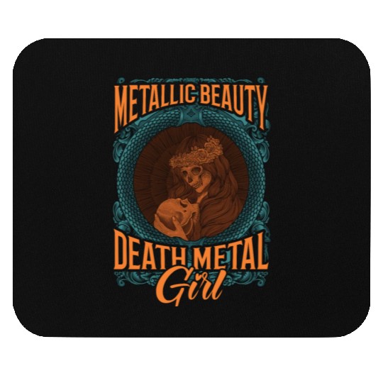 Goth Rock Satan Girl Woman Festivals Death Metal Mouse Pads