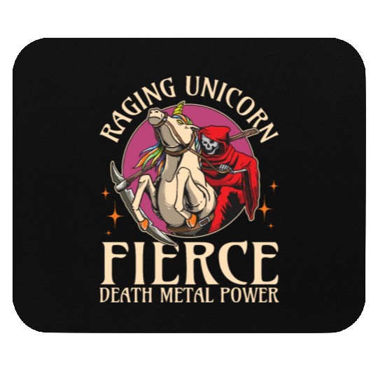 Goth Rock Satan Unicorn Festivals Death Metal Mouse Pads