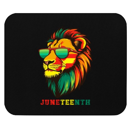 Lion Juneteenth African American Black History Mouse Pads