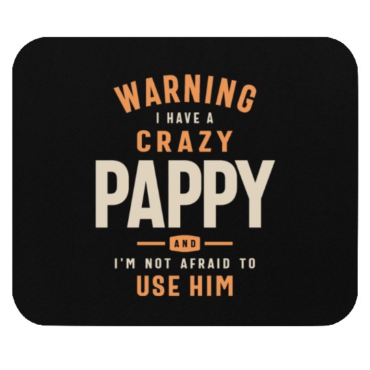 Crazy Pappy: Unleash the Fearless Force Mouse Pads
