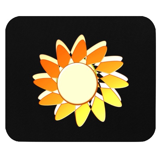 Yellow Flower Mouse Pads