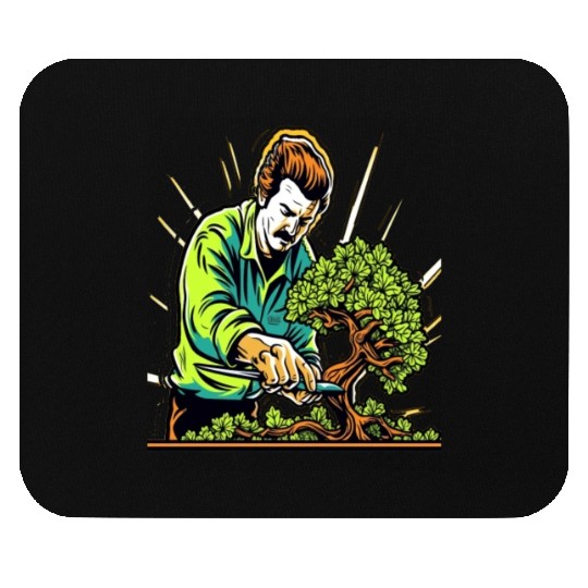 Bonsai Japanese Tree Gardening Gardener Pruning Mouse Pads