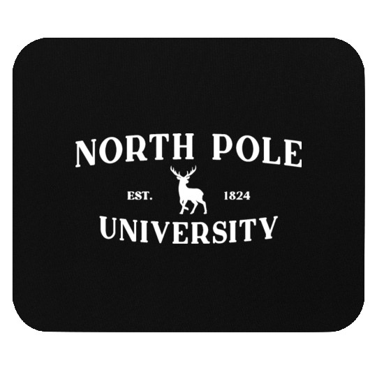 North Pole University - Reindeer - Merry Christmas Mouse Pads