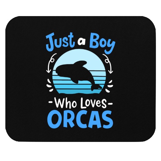 Orcas Whales Orca Lover Retro Mouse Pads