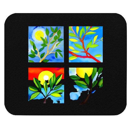 Laughing Olive Branch - Sustainable Harmony Mouse Pads