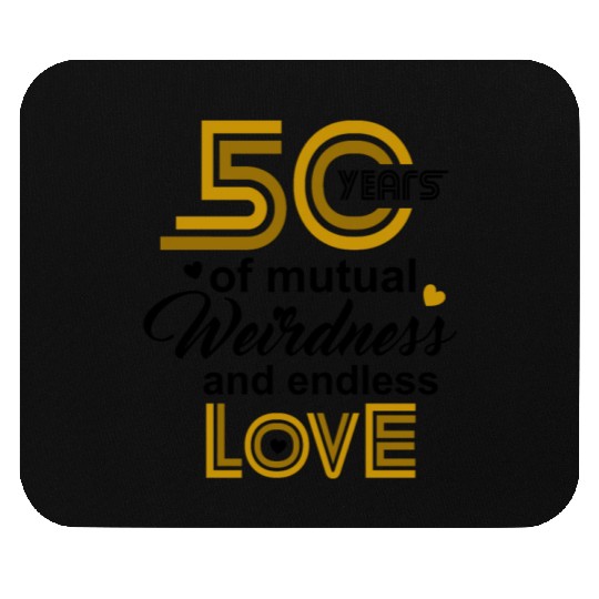 50th Wedding Anniversary Husband Wife Marriage Mouse Pads