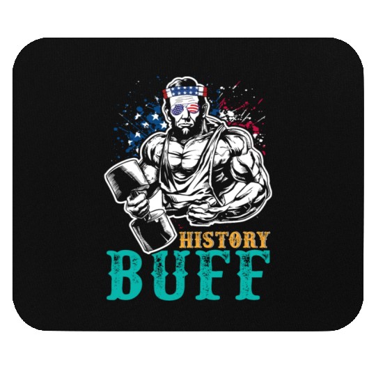 History Buff Independence Day Lincoln Patriot USA Mouse Pads