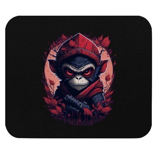 Ninja Monkey Mouse Pads