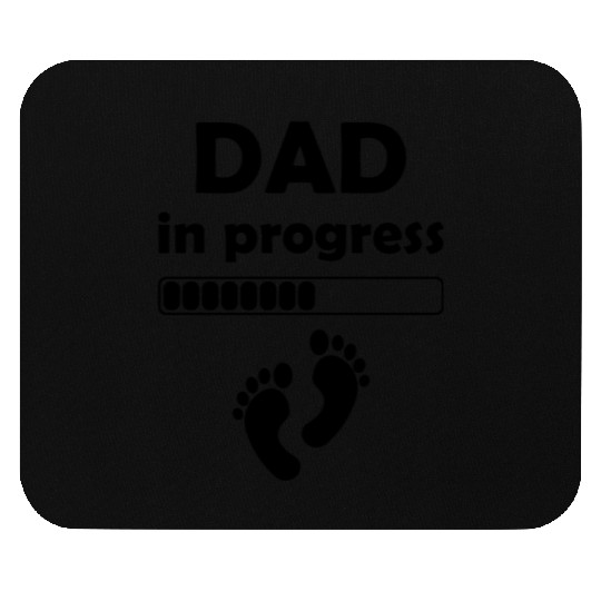 Dad In Progress - Fathers Day Daddy to be First Fa Mouse Pads