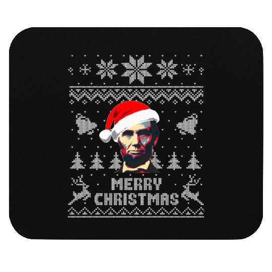 Abraham Lincoln Merry Christmas Mouse Pads