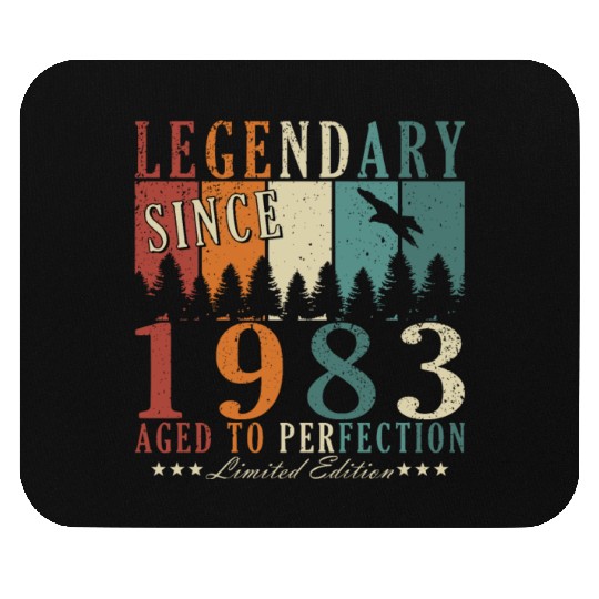40th birthday man vintage 1983 legend Mouse Pads