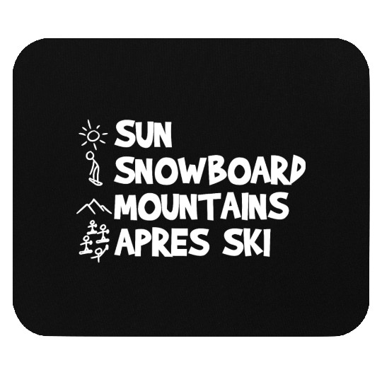 Funny Snowboarding Joke Mouse Pads