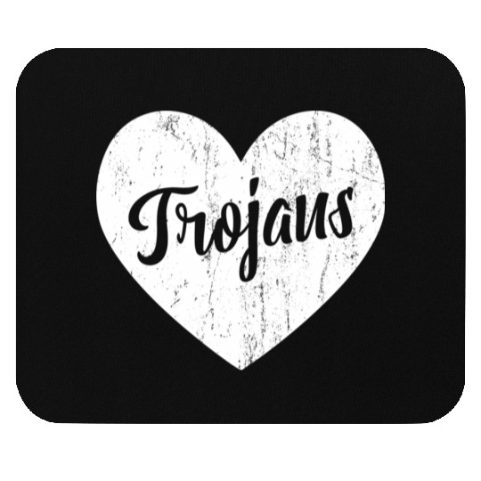 Trojans School Sports Fan Team Spirit Mascot He Mouse Pads