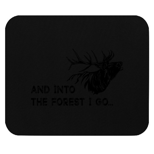 GOWILD - and into the forest I go - deer design Mouse Pads
